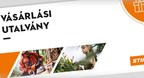 AJÁNDÉKOZZON STIHL UTALVÁNYT!