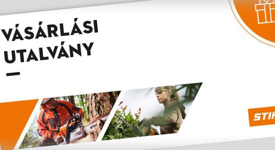 AJÁNDÉKOZZON STIHL UTALVÁNYT!