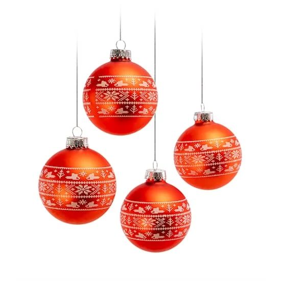 CHRISTMAS TREE BALL SET OF 4